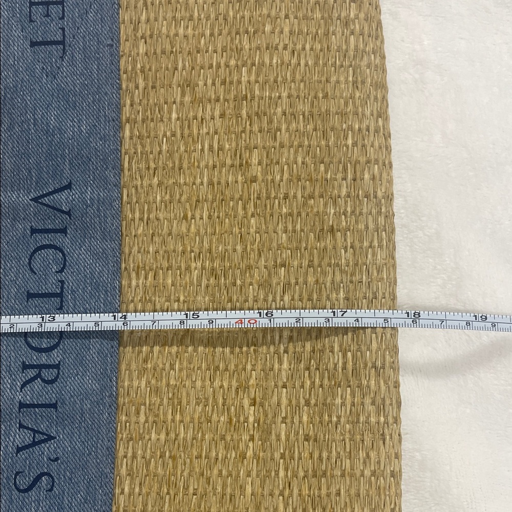 Victoria's Secret Woven and Denim Beach Tote - Picture 13 of 15